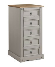 Corona Chest of Drawers Grey