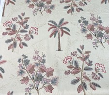 Zoffany fabric PALME TEAL/PINK