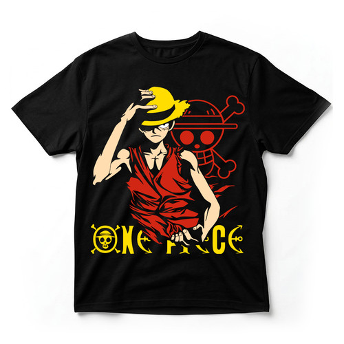 One piece luffy red silhouette - luffy,