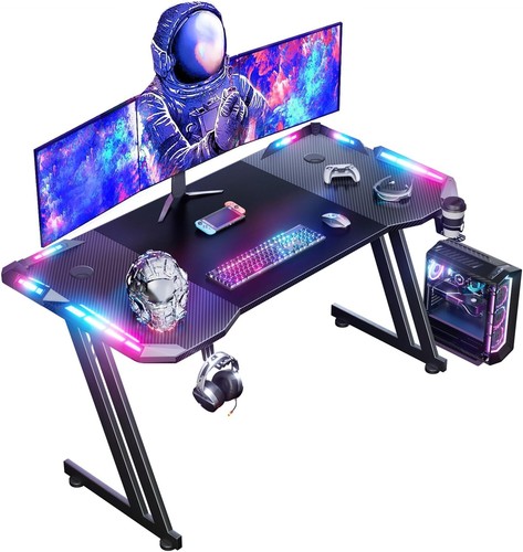 120 gaming desk - desk, led