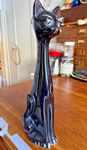 Large vintage 1960s black - vintage,