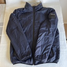 Replay 2-in-1 Double-Breasted Men Jacket With Hidden Hood Blue And Grey