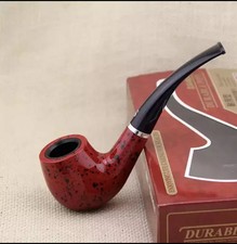 Durable VintageWooden Effect Type Bent Pipe Smoking Tobacco Cigar Smoking Pipe