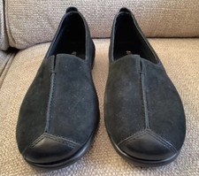 Aerosoles Black Ballet Leather Flats Womens UK6 M Seamstress BNWOB