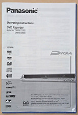 Panasonic Operating Instructions for DVD Recorder DMR-EX75EB and EX85EB Diga