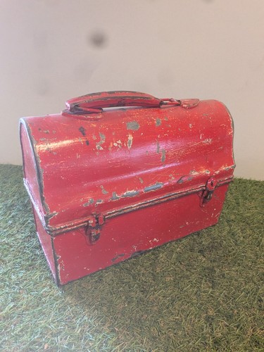 Vintage industrial metal domed - industrial,