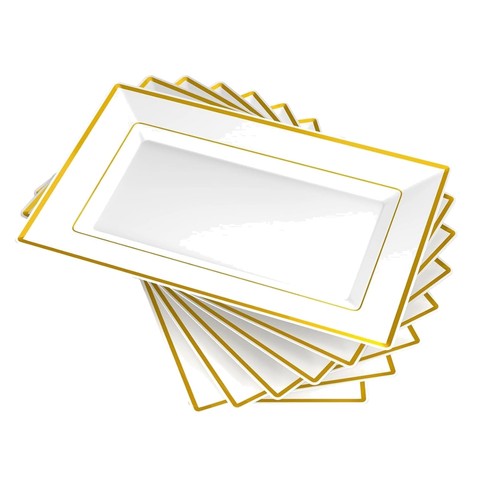 Plastic serving trays - plastic, 6