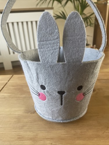 Easter basket grey bunny - easter,