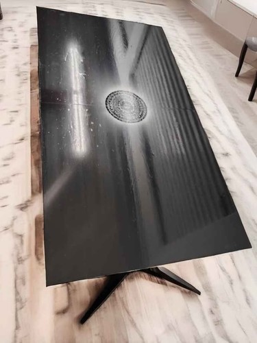 Black reflection dining room - reflection,