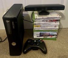 Xbox 360 Slim 250gb Console With Kinect And Games Bundle.