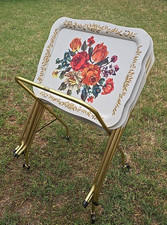 Vintage MCM Floral CAL DAK TV