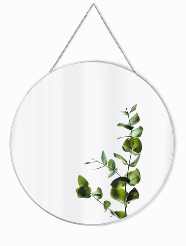 Greyzouq large silver round - large,