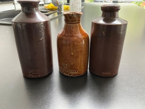 Three vintage stonewear ink - vintage,