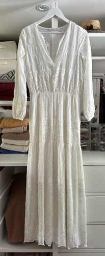 Beautiful white embroidered - white,