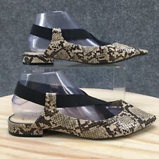 Jessica Simpson Shoes Womens 9 M Lurina Slingback Snakeskin Print Pointed Toe