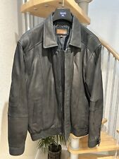 Helium Lamb Nappa Leather Bomber Jacket size XL