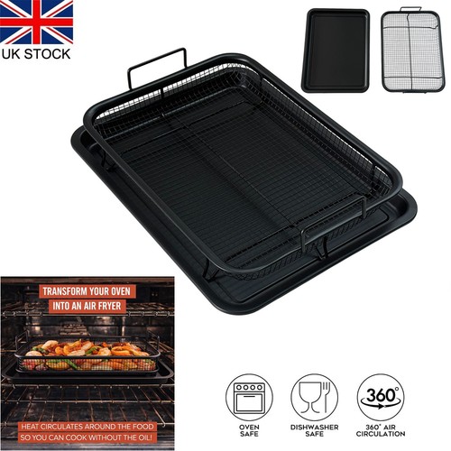 Black crisping tray - black,