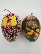 Lot Of 2 Vintage Paper Mache