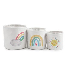 Set Of 3 Baby Rainbow Storage