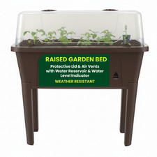 Raised bed with - protective, lid