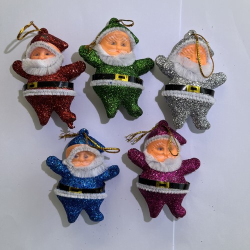 Mini glitter santa father - santa,