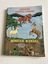 Advanced Dungeons & Dragons Monster Manual Softback  TSR 1978
