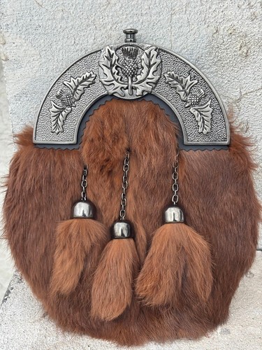Men scottish brown fur - men's,
