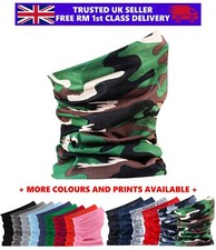 3 in 1 TUBE Snood Face Mask Cover Neck Scarf Breathable Unisex Adults Washable 