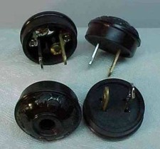 4 BLACK BAKELITE ACORN & OAK