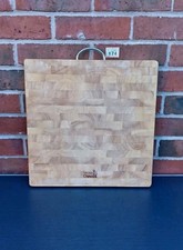 RARE Kitchen Devils Butchers Block Wooden Chopping Board Thick Heavy ? T174 MH