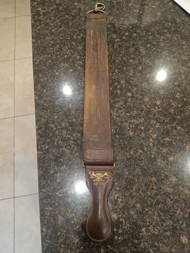 Vintage leather strop made - leather,