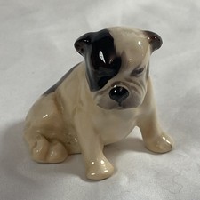 VINTAGE ROYAL DOULTON BONE CHINA  BULL DOG MINIATURE FIGURINE VGC 