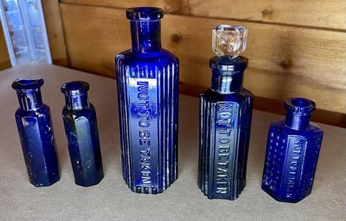 Antique cobalt blue glass - antique,