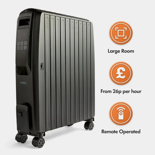 Black oil filled - black, radiator