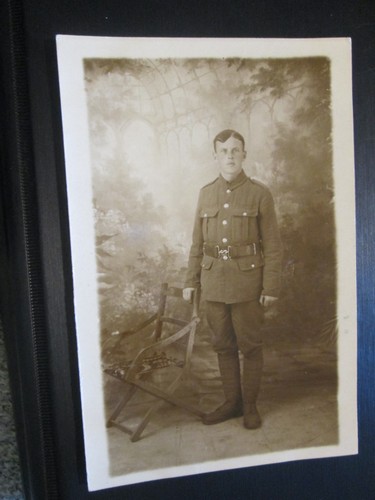 Military postcard portrait - military, of