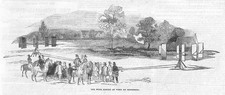 FARMING The Wind Plough at Work at Monkmoor - Antique Print 1845