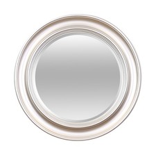 66cm Round Silver Wall Mounted