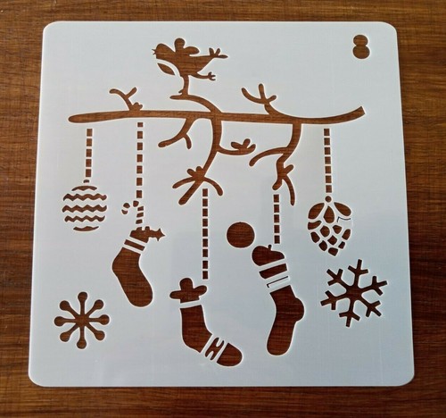 Christmas stockings stencil - stockings,
