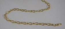 Eliza Tinsley Oval Link Decorative Chain 1.5mm Brass Plated 2M 10M 40M Roll