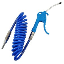 5M Flexi Air Hose with Blow Gun and Adaptor - Compressor Air Line Kit