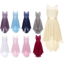 Girls Chiffon Bridesmaid Dress Baby Flower Kids Party Wedding Dresses Princess 