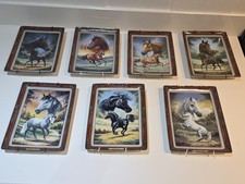The Franklin Mint HEIRLOOM RECOMMENDATION Horse Horses Porcelain Plate Set