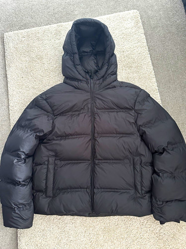 Zara mens black hooded padded - zara,