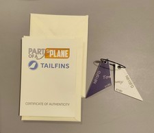 Tailfins FedEx Airbus A310 Plane Tommy Pair  Purple White Aviation N815FD tag