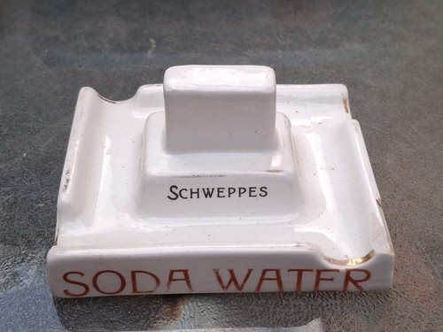 Ceramic white schweppes - white,