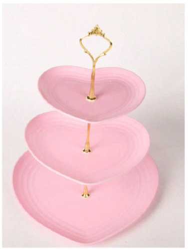 Tier pink heart shaped - pink,