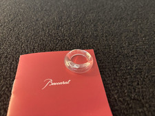 Clear Baccarat Crystal Ring