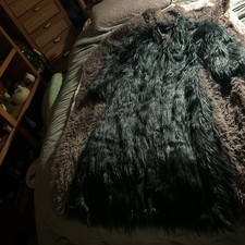 Lanshifei Green Faux Fur Shag