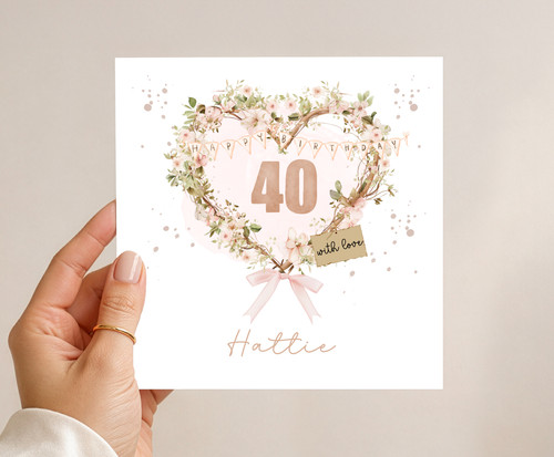 Personalised 40th birthday - 40th,
