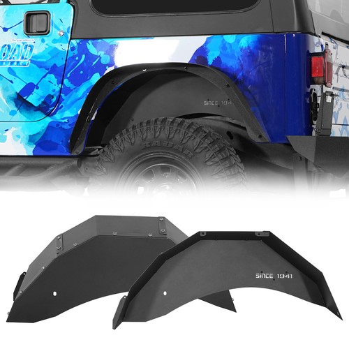 2pcs black steel rear - 2pcs, fender